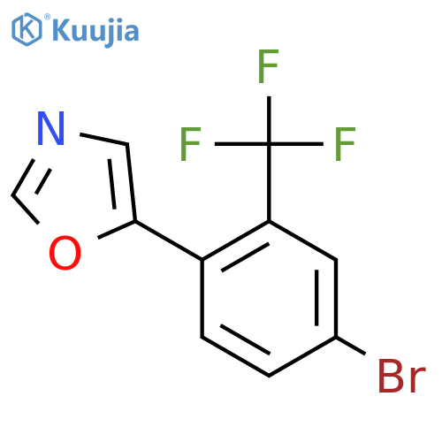 5-(4-Bromo-2-(trifluoromethyl)phenyl)oxazole structure