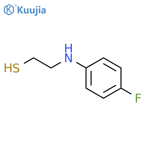 2-(4-fluorophenyl)aminoethane-1-thiol structure