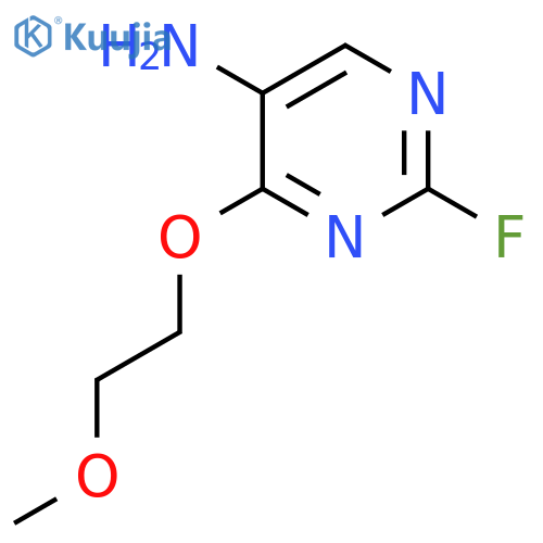 2-fluoro-4-(2-methoxyethoxy)pyrimidin-5-amine structure