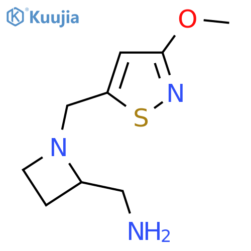 {1-(3-methoxy-1,2-thiazol-5-yl)methylazetidin-2-yl}methanamine structure