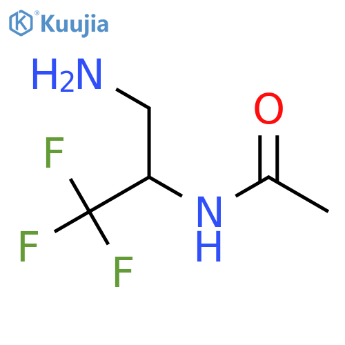 Acetamide, N-[1-(aminomethyl)-2,2,2-trifluoroethyl]- structure