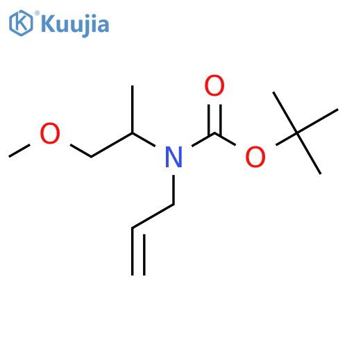 tert-butyl N-(1-methoxypropan-2-yl)-N-(prop-2-en-1-yl)carbamate structure