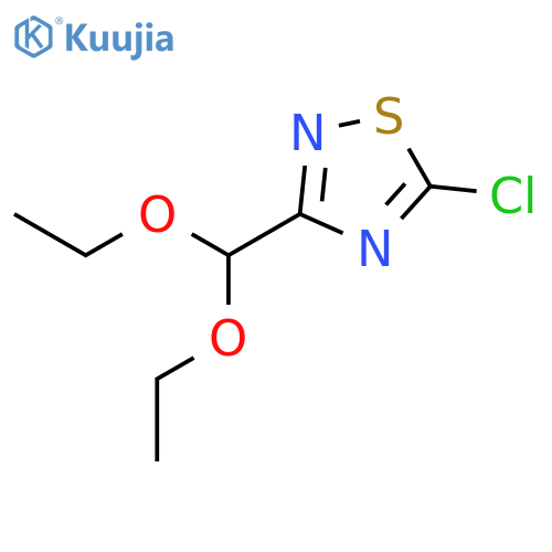 1,2,4-Thiadiazole, 5-chloro-3-(diethoxymethyl)- structure
