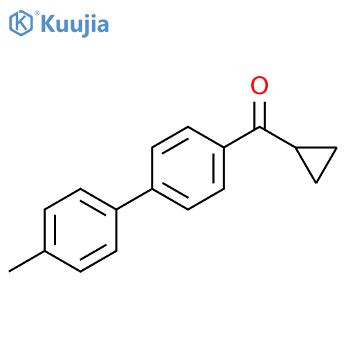 Cyclopropyl(4'-methyl[1,1'-biphenyl]-4-yl)methanone structure