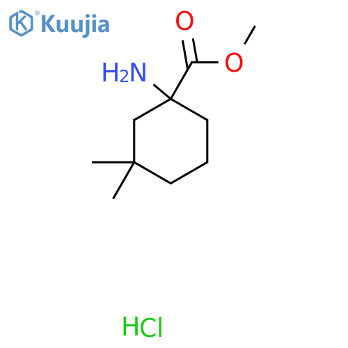 Methyl 1-amino-3,3-dimethylcyclohexane-1-carboxylate hydrochloride structure