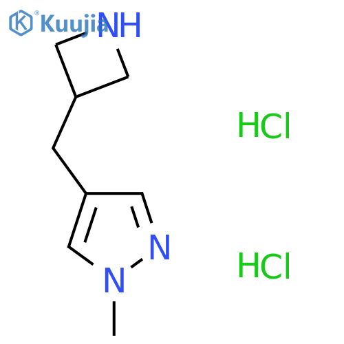 4-(azetidin-3-yl)methyl-1-methyl-1H-pyrazole dihydrochloride structure