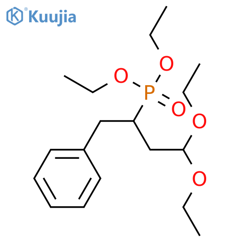 diethyl[3,3-diethoxy-1-(phenylmethyl)propyl]phosphonate structure