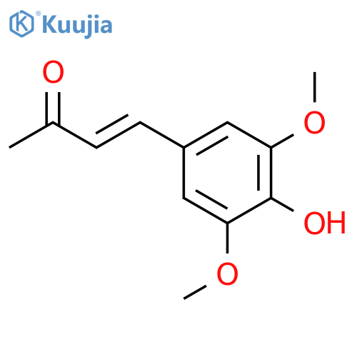 4-(4-hydroxy-3,5-dimethoxyphenyl)but-3-en-2-one structure