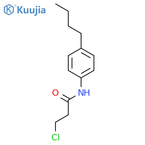 N-(4-Butylphenyl)-3-chloropropanamide structure