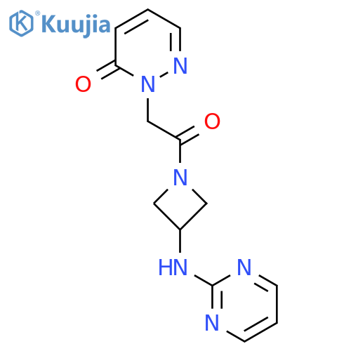 2-(2-oxo-2-{3-(pyrimidin-2-yl)aminoazetidin-1-yl}ethyl)-2,3-dihydropyridazin-3-one structure