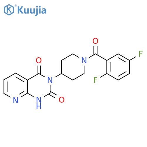3-[1-(2,5-difluorobenzoyl)piperidin-4-yl]-1H,2H,3H,4H-pyrido[2,3-d]pyrimidine-2,4-dione structure