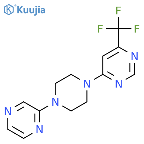 4-[4-(Pyrazin-2-yl)piperazin-1-yl]-6-(trifluoromethyl)pyrimidine structure