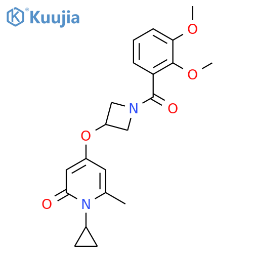 1-cyclopropyl-4-((1-(2,3-dimethoxybenzoyl)azetidin-3-yl)oxy)-6-methylpyridin-2(1H)-one structure