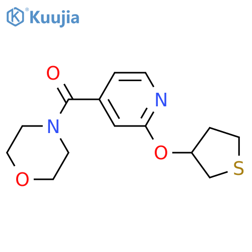 morpholin-4-yl-[2-(thiolan-3-yloxy)pyridin-4-yl]methanone structure