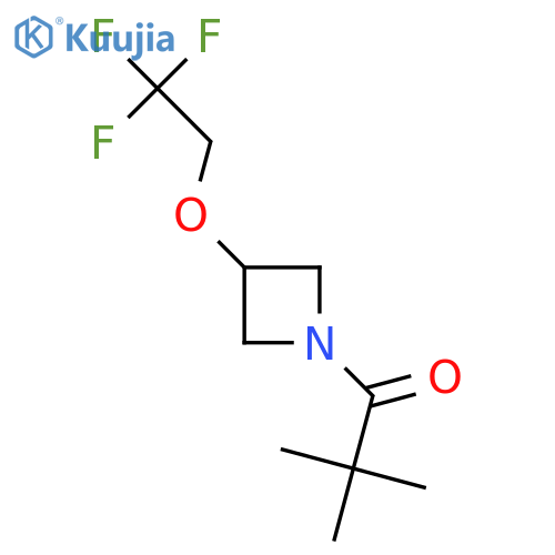 2,2-dimethyl-1-3-(2,2,2-trifluoroethoxy)azetidin-1-ylpropan-1-one structure
