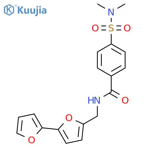 N-({2,2'-bifuran-5-yl}methyl)-4-(dimethylsulfamoyl)benzamide structure