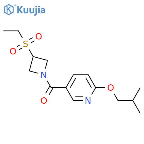 5-[3-(ethanesulfonyl)azetidine-1-carbonyl]-2-(2-methylpropoxy)pyridine structure