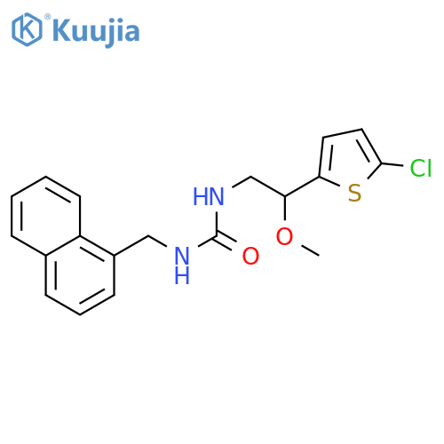 3-[2-(5-chlorothiophen-2-yl)-2-methoxyethyl]-1-[(naphthalen-1-yl)methyl]urea structure
