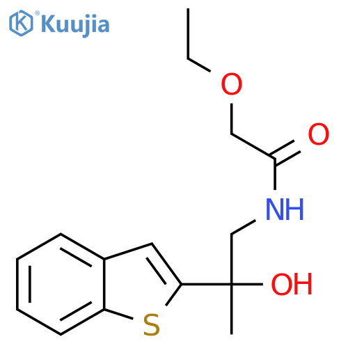 N-[2-(1-benzothiophen-2-yl)-2-hydroxypropyl]-2-ethoxyacetamide structure