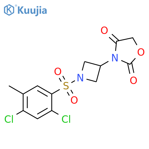 2,4-Oxazolidinedione, 3-[1-[(2,4-dichloro-5-methylphenyl)sulfonyl]-3-azetidinyl]- structure