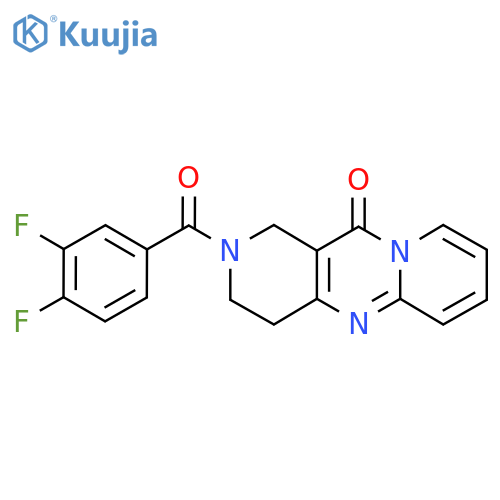 5-(3,4-difluorobenzoyl)-1,5,9-triazatricyclo[8.4.0.0^{3,8}]tetradeca-3(8),9,11,13-tetraen-2-one structure