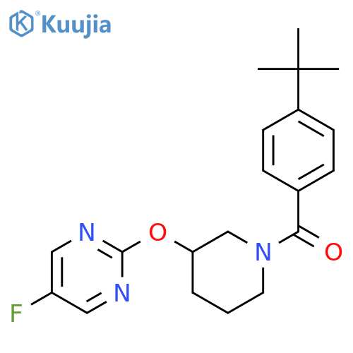 2-{1-(4-tert-butylbenzoyl)piperidin-3-yloxy}-5-fluoropyrimidine structure