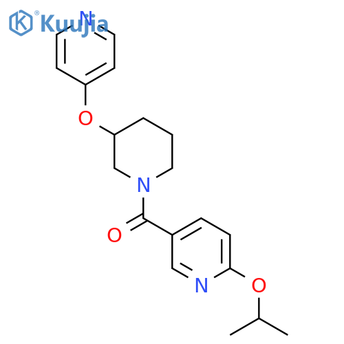 2-(propan-2-yloxy)-5-3-(pyridin-4-yloxy)piperidine-1-carbonylpyridine structure