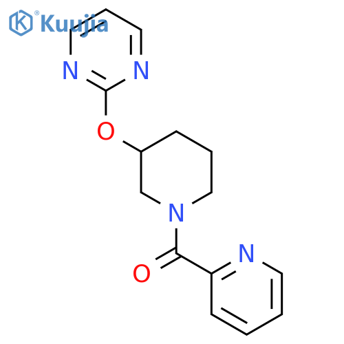 2-{[1-(pyridine-2-carbonyl)piperidin-3-yl]oxy}pyrimidine structure