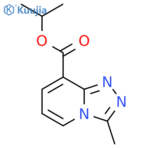 propan-2-yl 3-methyl-1,2,4triazolo4,3-apyridine-8-carboxylate structure