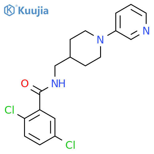 2,5-dichloro-N-((1-(pyridin-3-yl)piperidin-4-yl)methyl)benzamide structure