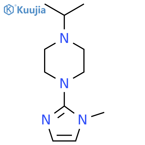 1-(1-methyl-1H-imidazol-2-yl)-4-(propan-2-yl)piperazine structure