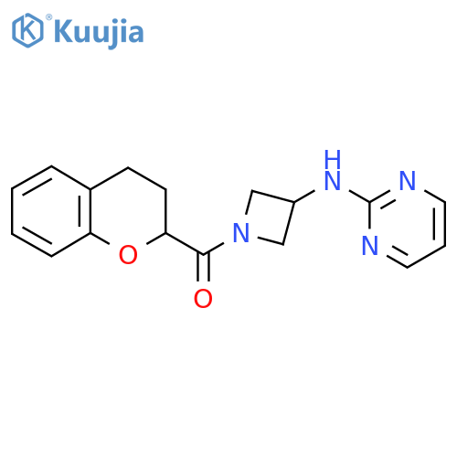 N-1-(3,4-dihydro-2H-1-benzopyran-2-carbonyl)azetidin-3-ylpyrimidin-2-amine structure