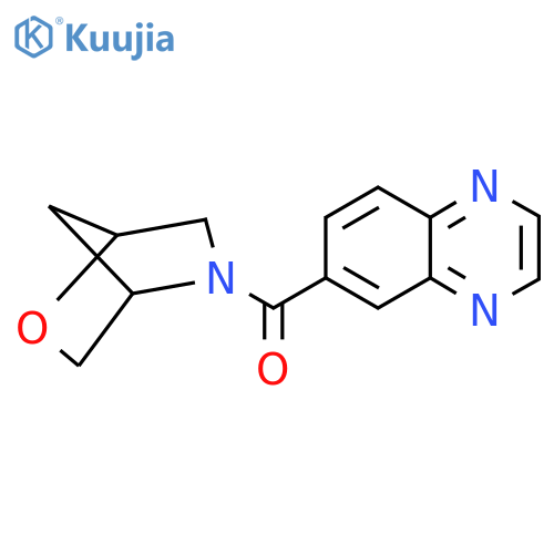 6-{2-oxa-5-azabicyclo2.2.1heptane-5-carbonyl}quinoxaline structure
