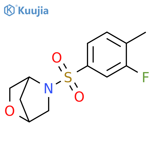 5-(3-fluoro-4-methylbenzenesulfonyl)-2-oxa-5-azabicyclo[2.2.1]heptane structure
