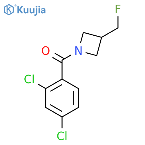 1-(2,4-dichlorobenzoyl)-3-(fluoromethyl)azetidine structure