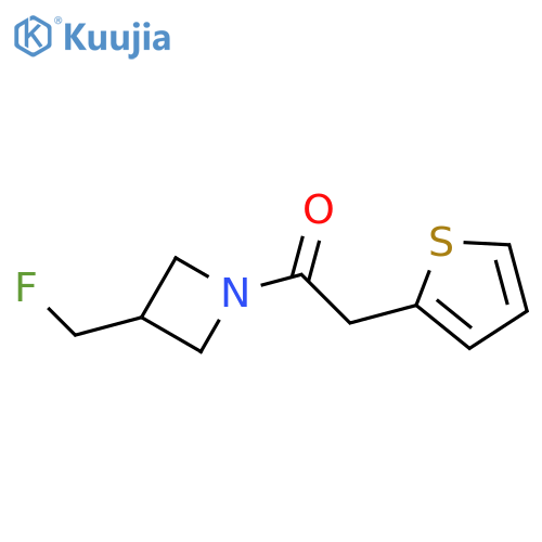 1-3-(fluoromethyl)azetidin-1-yl-2-(thiophen-2-yl)ethan-1-one structure