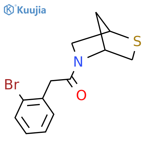 2-(2-bromophenyl)-1-{2-thia-5-azabicyclo[2.2.1]heptan-5-yl}ethan-1-one structure