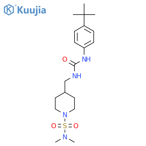 1-(4-tert-butylphenyl)-3-{[1-(dimethylsulfamoyl)piperidin-4-yl]methyl}urea structure