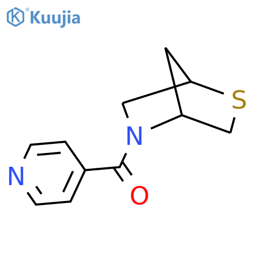 5-(pyridine-4-carbonyl)-2-thia-5-azabicyclo[2.2.1]heptane structure
