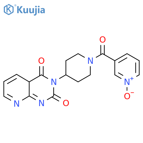 3-(4-{2,4-dioxo-1H,2H,3H,4H-pyrido2,3-dpyrimidin-3-yl}piperidine-1-carbonyl)pyridin-1-ium-1-olate structure