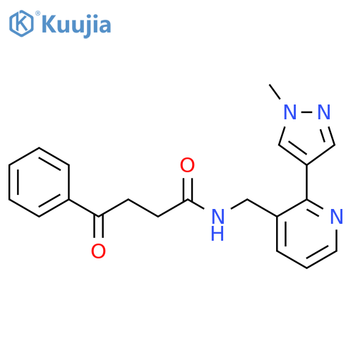 N-{2-(1-methyl-1H-pyrazol-4-yl)pyridin-3-ylmethyl}-4-oxo-4-phenylbutanamide structure