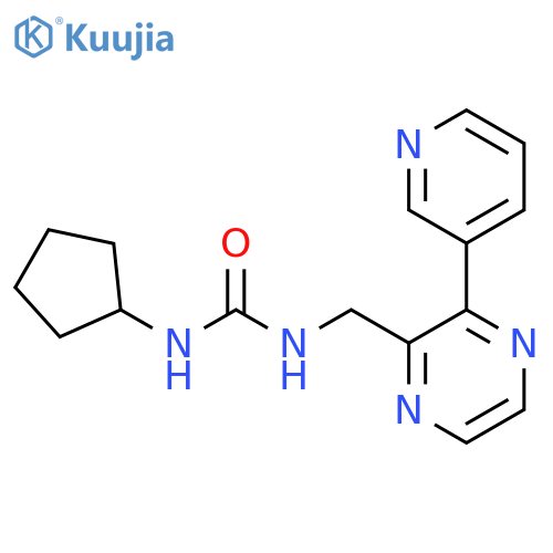 1-Cyclopentyl-3-((3-(pyridin-3-yl)pyrazin-2-yl)methyl)urea structure