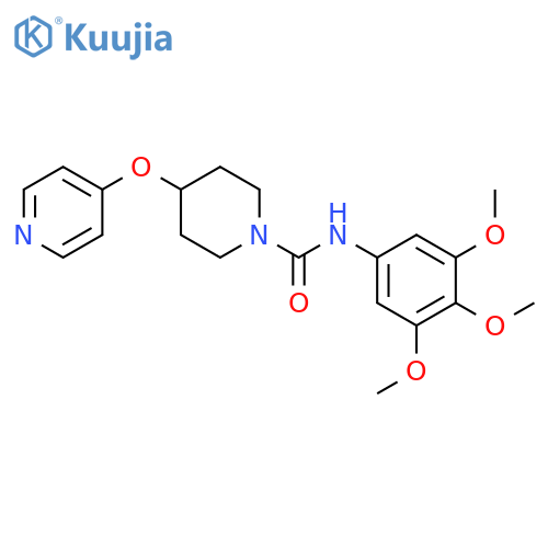 4-(pyridin-4-yloxy)-N-(3,4,5-trimethoxyphenyl)piperidine-1-carboxamide structure