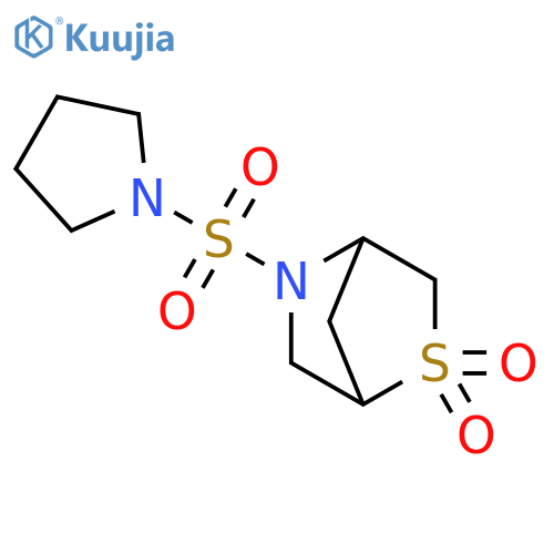 5-(pyrrolidine-1-sulfonyl)-2lambda6-thia-5-azabicyclo[2.2.1]heptane-2,2-dione structure