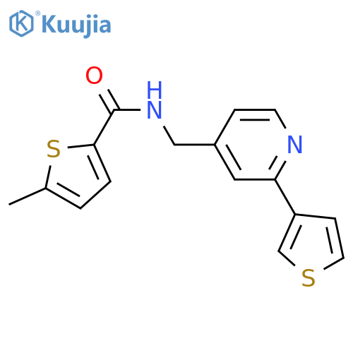 5-methyl-N-{[2-(thiophen-3-yl)pyridin-4-yl]methyl}thiophene-2-carboxamide structure