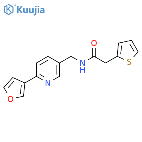 N-{6-(furan-3-yl)pyridin-3-ylmethyl}-2-(thiophen-2-yl)acetamide structure