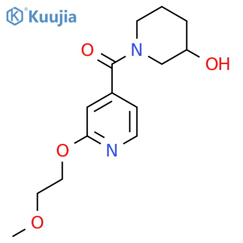 (3-Hydroxypiperidin-1-yl)(2-(2-methoxyethoxy)pyridin-4-yl)methanone structure