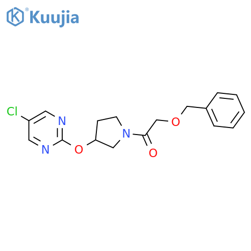 2-(benzyloxy)-1-{3-(5-chloropyrimidin-2-yl)oxypyrrolidin-1-yl}ethan-1-one structure