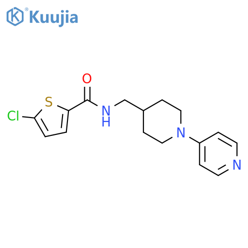 5-chloro-N-{1-(pyridin-4-yl)piperidin-4-ylmethyl}thiophene-2-carboxamide structure