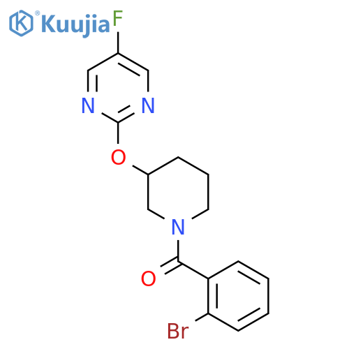 2-{[1-(2-bromobenzoyl)piperidin-3-yl]oxy}-5-fluoropyrimidine structure